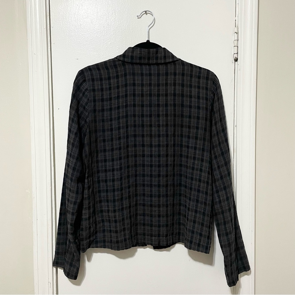 Vtg 90s Eileen Fisher S Linen Silk Blend Top - Picture 4 of 7